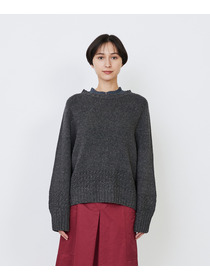 【LOISIR】｜2BUY10%OFF・3BUY20%OFF｜リネンウールホールガーメントプルオーバー 詳細画像 グレー 6