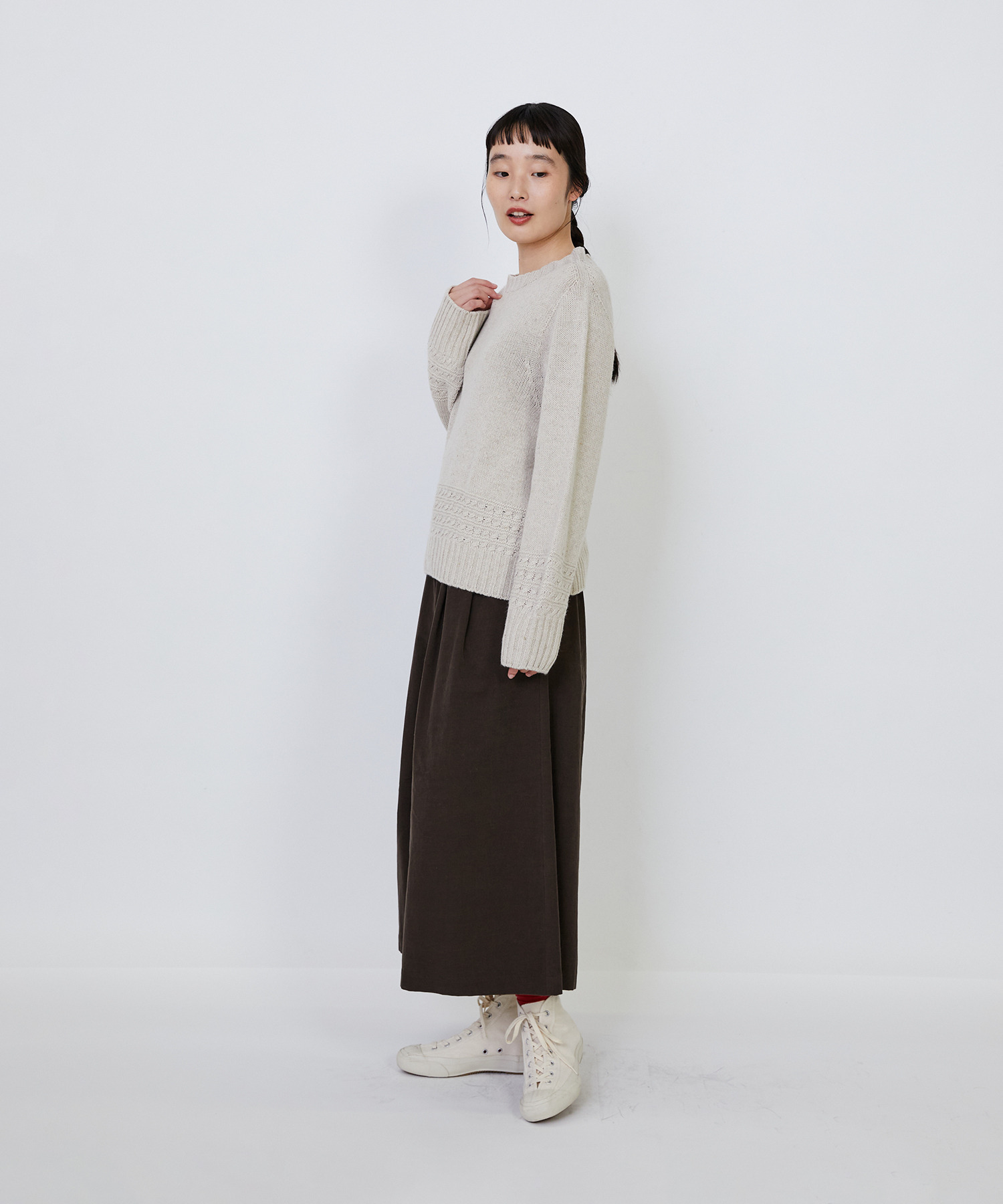 【LOISIR】｜2BUY10%OFF・3BUY20%OFF｜リネンウールホールガーメントプルオーバー 詳細画像 グレー 11