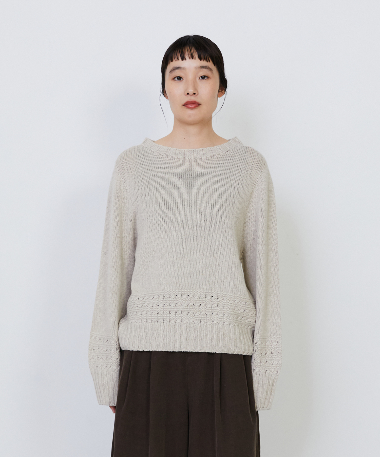 【LOISIR】｜2BUY10%OFF・3BUY20%OFF｜リネンウールホールガーメントプルオーバー 詳細画像 グレー 14