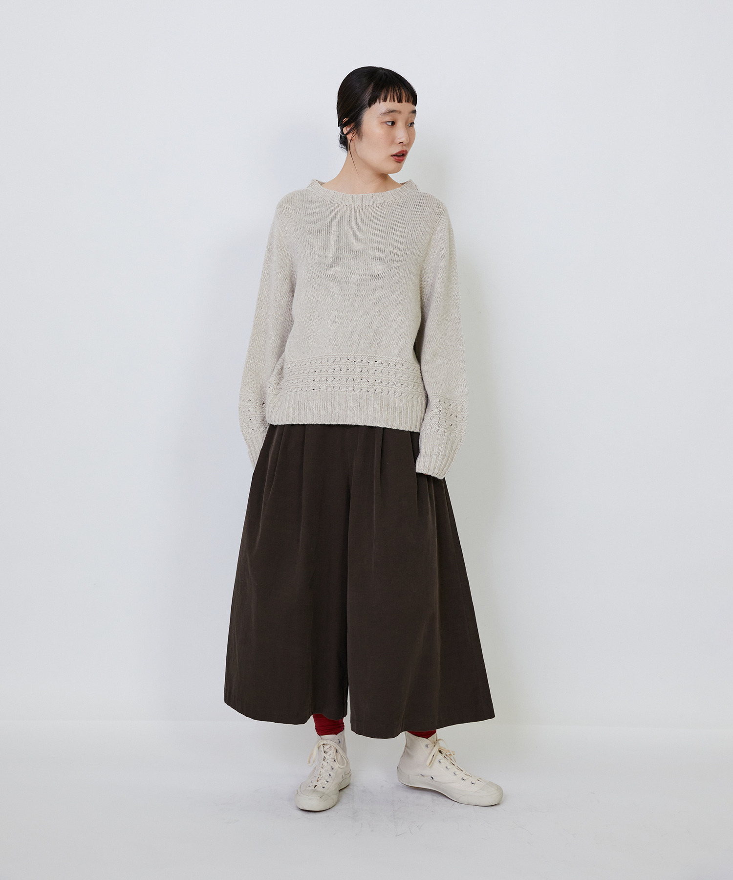 【LOISIR】｜2BUY10%OFF・3BUY20%OFF｜リネンウールホールガーメントプルオーバー 詳細画像 グレー 9