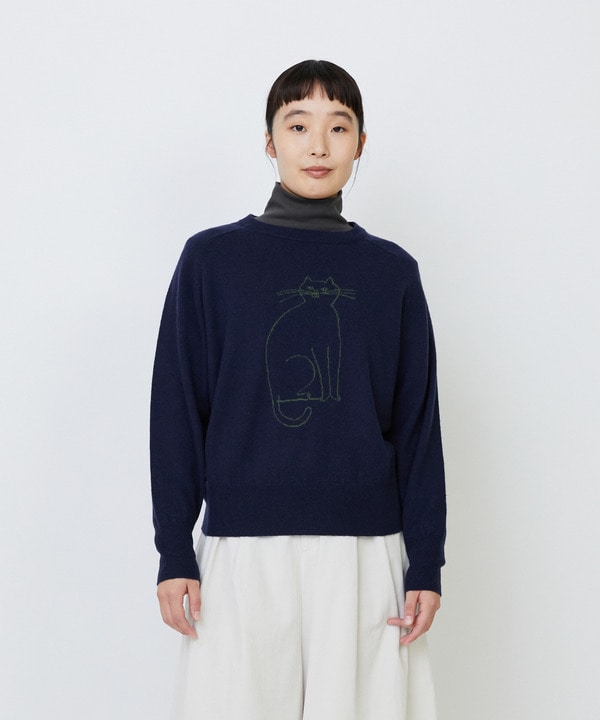 【アーティストコラボ】LOISIR×TORANEKOBONBONインターシャニットプルオーバーインターシャニットプルオーバー