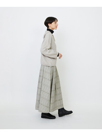 【LOISIR】【11月お気に入り登録ブランド内5位】ホールガーメントカシミヤ混天竺セーラーカラープルオーバー 詳細画像 チャコールグレー 4