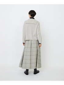 【LOISIR】【11月お気に入り登録ブランド内5位】ホールガーメントカシミヤ混天竺セーラーカラープルオーバー 詳細画像 チャコールグレー 5