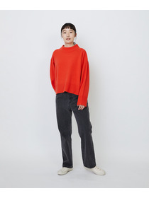 【LOISIR】メリノウール天竺モックネックプルオーバー 詳細画像 ネイビー 10