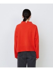 【LOISIR】メリノウール天竺モックネックプルオーバー 詳細画像 ネイビー 15