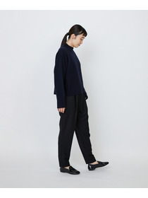 【LOISIR】メリノウール天竺モックネックプルオーバー 詳細画像 ネイビー 20