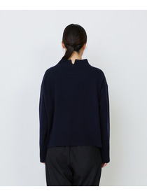 【LOISIR】メリノウール天竺モックネックプルオーバー 詳細画像 ネイビー 24