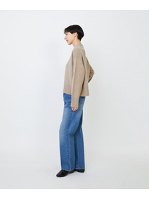 【LOISIR】メリノウール天竺モックネックプルオーバー 詳細画像 ネイビー 3