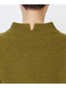 【LOISIR】メリノウール天竺モックネックプルオーバー 詳細画像 ネイビー 33