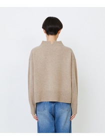 【LOISIR】メリノウール天竺モックネックプルオーバー 詳細画像 ネイビー 7