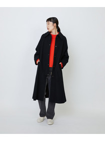 【LOISIR】メリノウール天竺モックネックプルオーバー 詳細画像 ネイビー 8