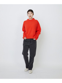 【LOISIR】メリノウール天竺モックネックプルオーバー 詳細画像 ネイビー 9