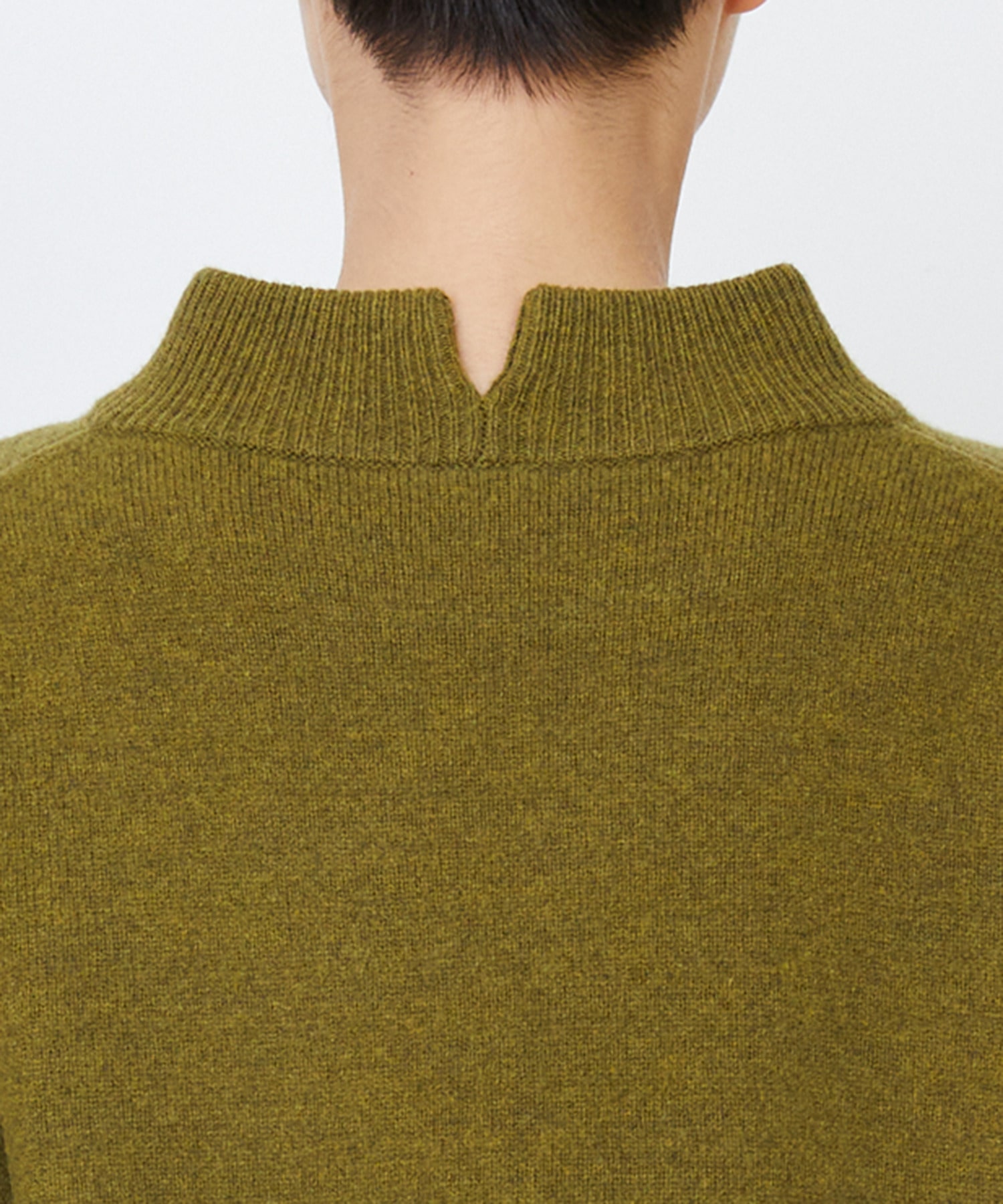 【LOISIR】メリノウール天竺モックネックプルオーバー 詳細画像 ネイビー 33