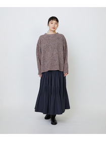 【LOISIR】メリノウール撚り杢天竺プルオーバー 詳細画像 パープル系その他 1