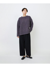 【LOISIR】メリノウール撚り杢天竺プルオーバー 詳細画像 パープル系その他 10