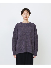 【LOISIR】メリノウール撚り杢天竺プルオーバー 詳細画像 パープル系その他 13