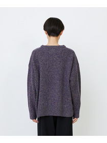 【LOISIR】メリノウール撚り杢天竺プルオーバー 詳細画像 パープル系その他 15