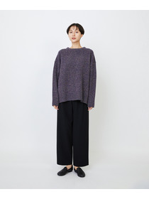 【LOISIR】メリノウール撚り杢天竺プルオーバー 詳細画像 パープル系その他 9