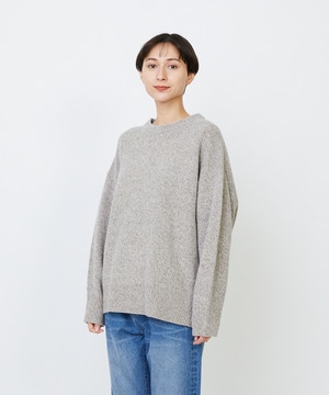 【LOISIR】メリノウール撚り杢天竺プルオーバー 詳細画像 ベージュ系その他 1