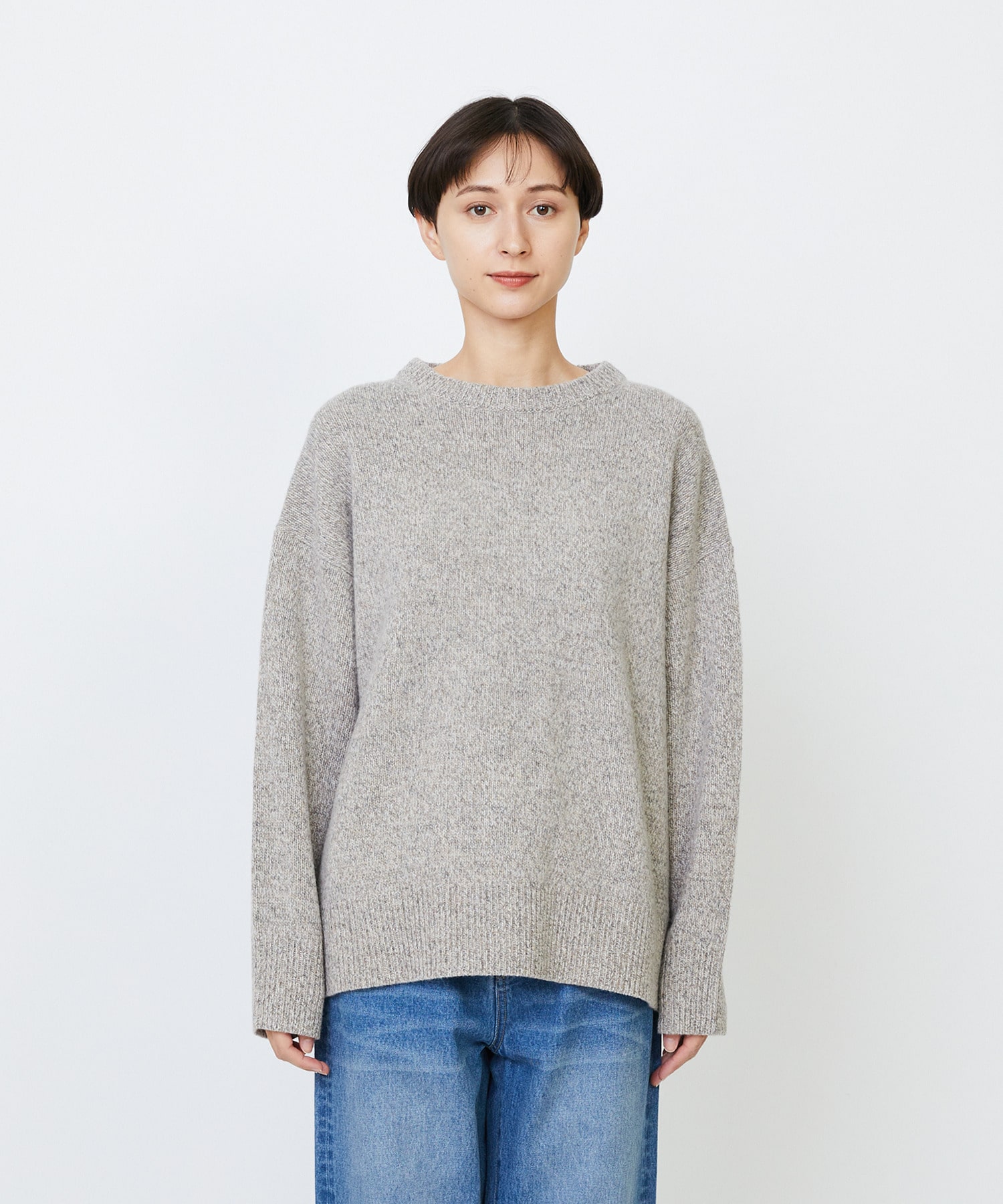 【LOISIR】メリノウール撚り杢天竺プルオーバー 詳細画像 パープル系その他 20