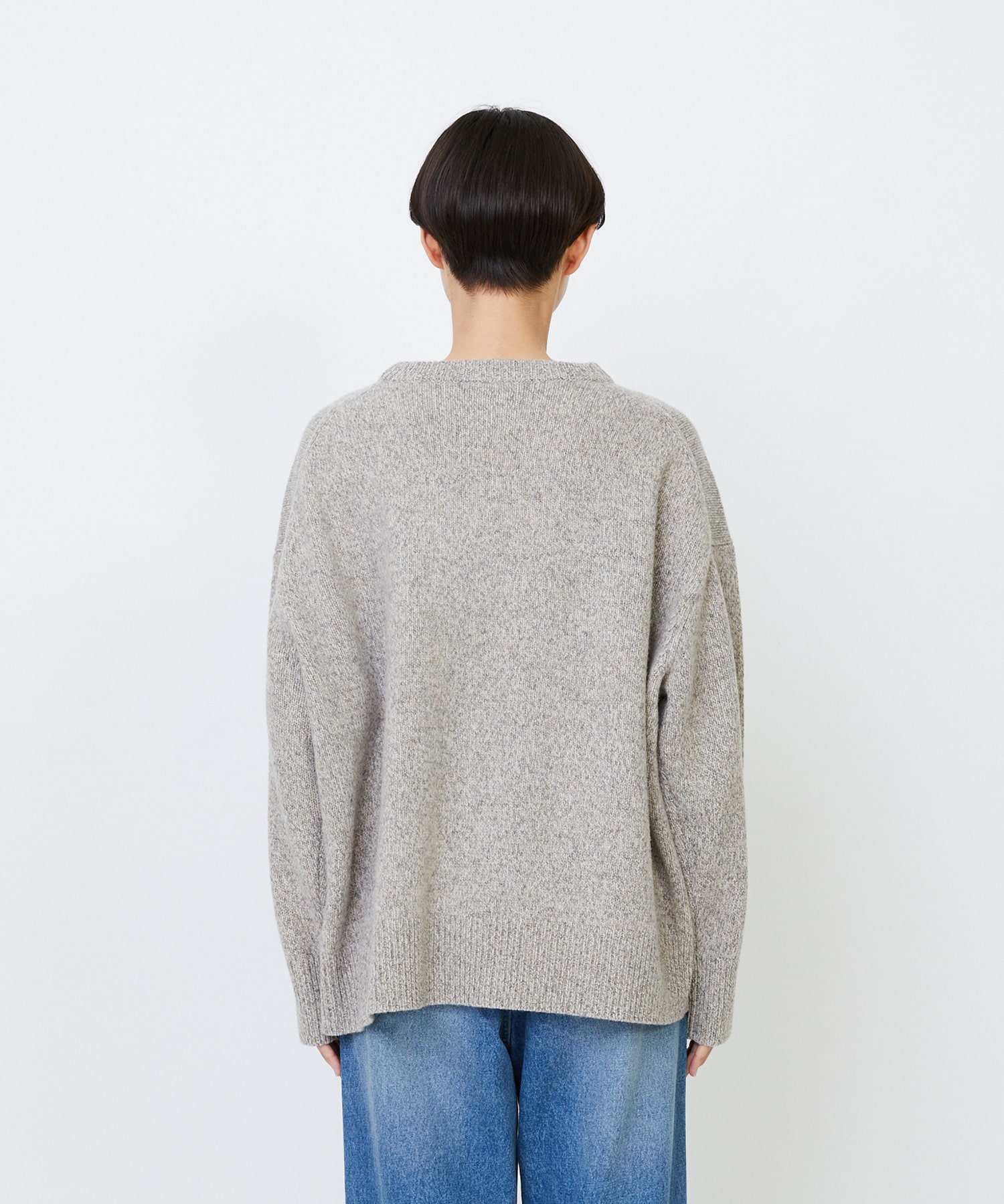 【LOISIR】メリノウール撚り杢天竺プルオーバー 詳細画像 パープル系その他 22