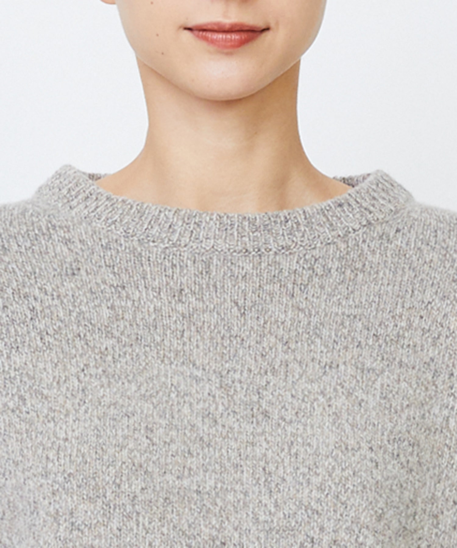 【LOISIR】メリノウール撚り杢天竺プルオーバー 詳細画像 パープル系その他 23