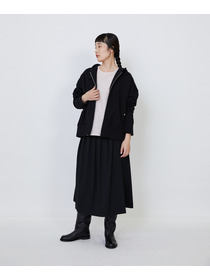 【LOISIR】｜2BUY10%OFF・3BUY20%OFF｜度詰め裏毛ジップフーディ 詳細画像 ブラック 10