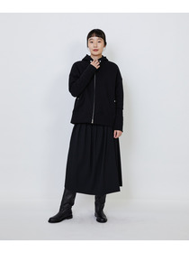 【LOISIR】｜2BUY10%OFF・3BUY20%OFF｜度詰め裏毛ジップフーディ 詳細画像 ブラック 12