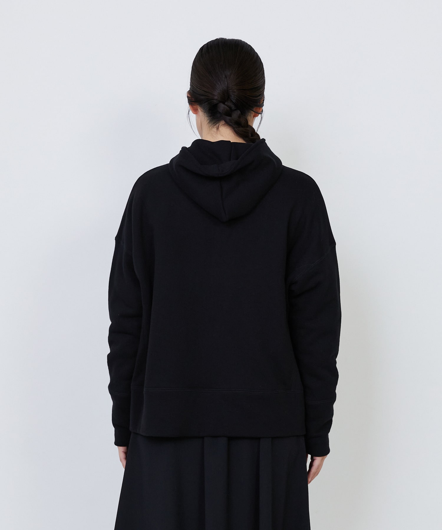 【LOISIR】｜2BUY10%OFF・3BUY20%OFF｜度詰め裏毛ジップフーディ 詳細画像 ブラック 18