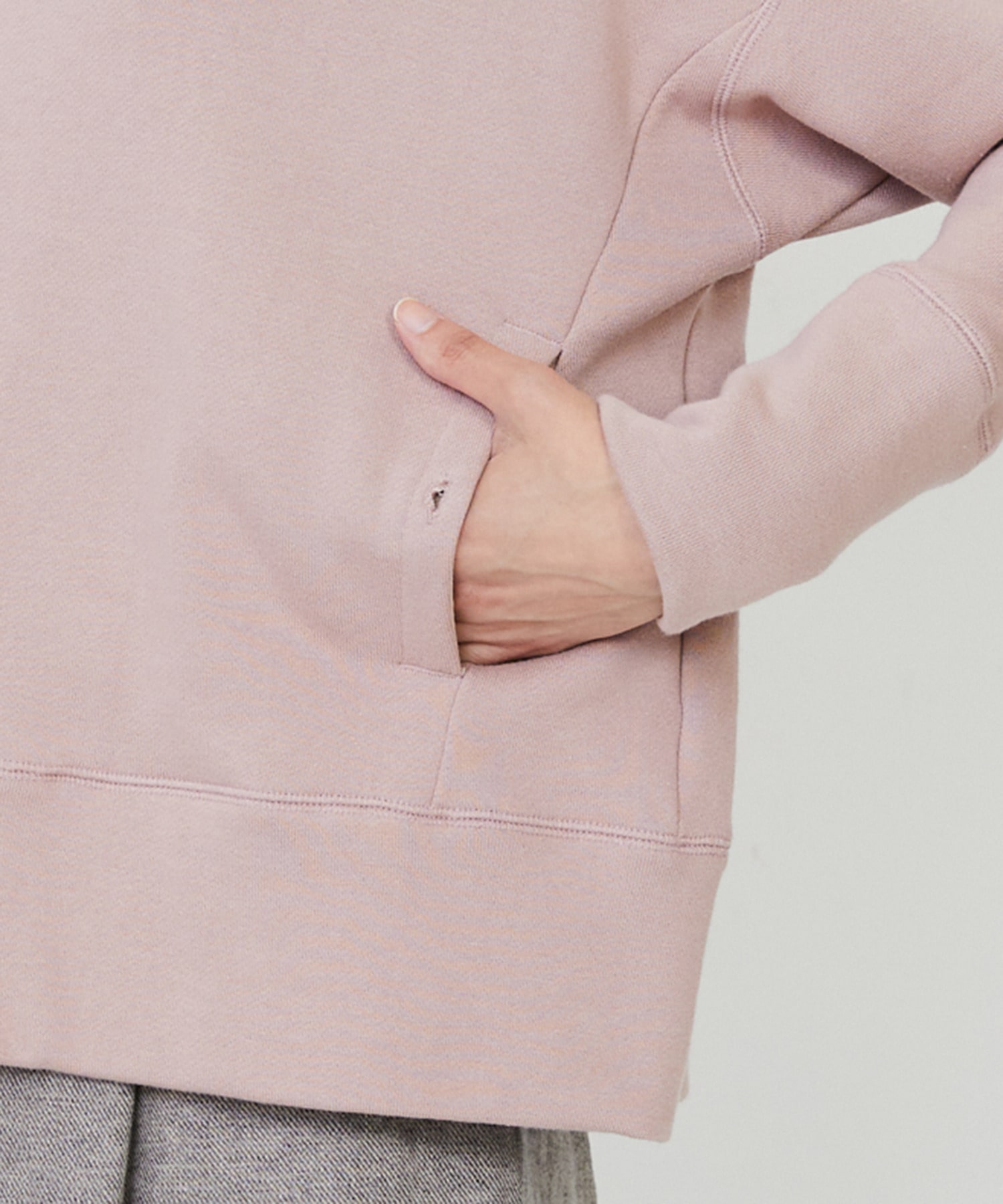 【LOISIR】｜2BUY10%OFF・3BUY20%OFF｜度詰め裏毛ジップフーディ 詳細画像 ブラック 31