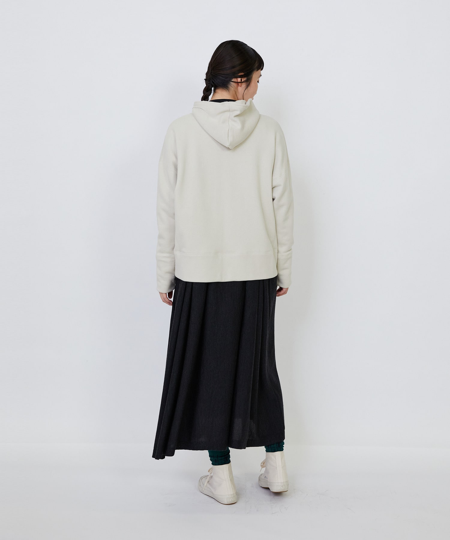 【LOISIR】｜2BUY10%OFF・3BUY20%OFF｜度詰め裏毛ジップフーディ 詳細画像 ブラック 6
