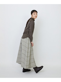 【LOISIR】｜2BUY10%OFF・3BUY20%OFF｜シルクコットンローン×ハイゲージ天竺カットソーブラウス 詳細画像 ブラック 18