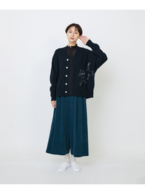 【LOISIR】｜2BUY10%OFF・3BUY20%OFF｜シルクコットンローン×ハイゲージ天竺カットソーブラウス 詳細画像 ブラック 23