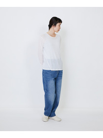 【LOISIR】｜2BUY10%OFF・3BUY20%OFF｜コットンガーゼフライスクルーネックプルオーバー 詳細画像 ブラック 4