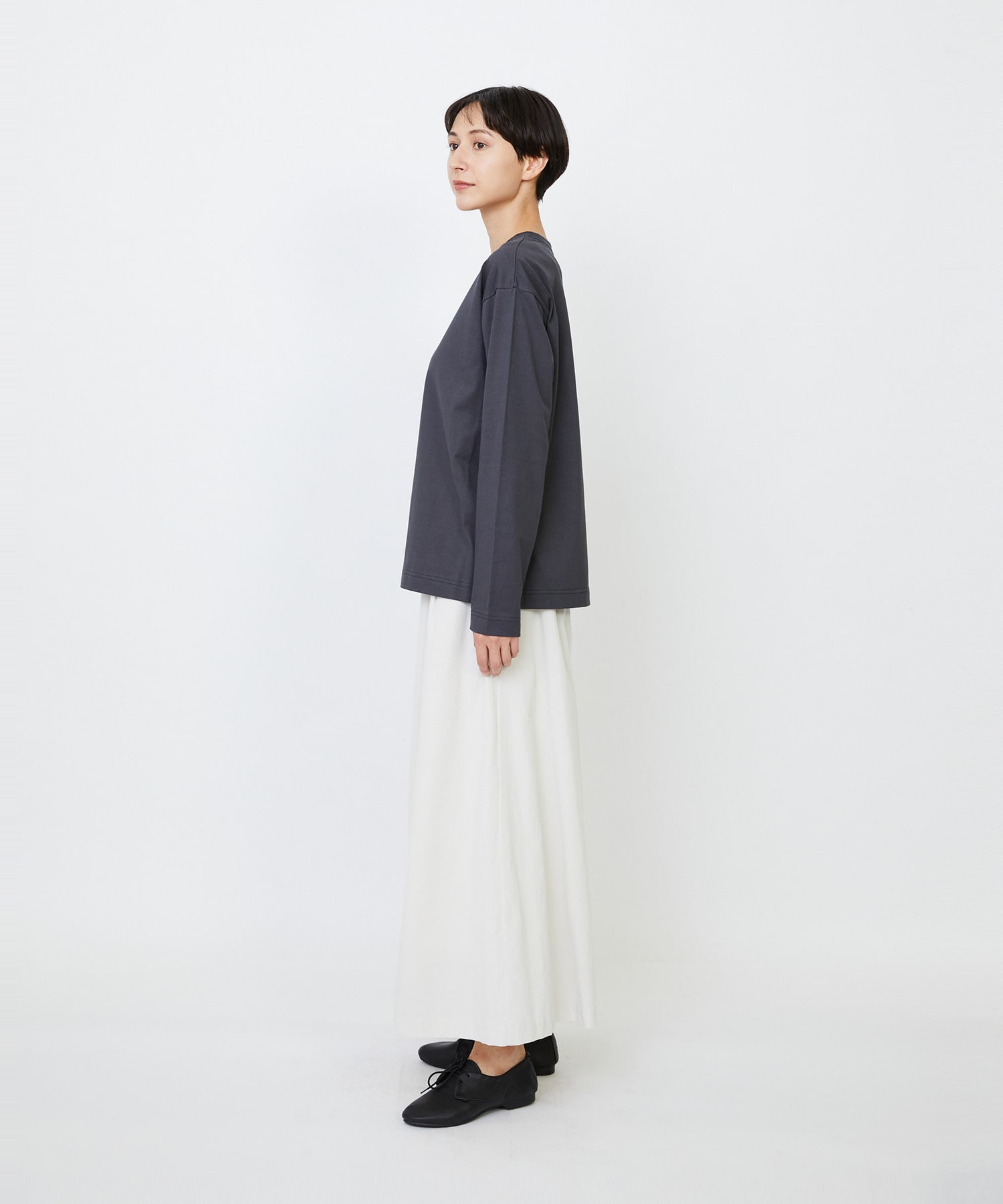 【LOISIR】｜2BUY10%OFF・3BUY20%OFF｜【EC限定・アーティストコラボ】LOISIR×TORANEKOBONBON CATプリントロングスリーブTシャツ 詳細画像 チャコールグレー 12