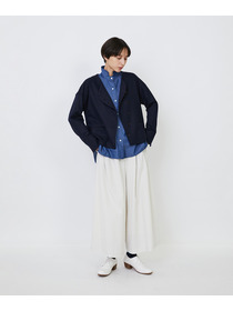 【LOISIR】ウール圧縮スムースジャケット 詳細画像 ネイビー 12