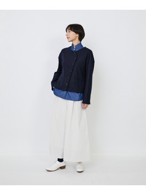 【LOISIR】ウール圧縮スムースジャケット 詳細画像 ネイビー 14