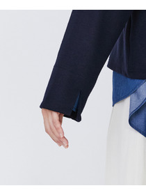 【LOISIR】ウール圧縮スムースジャケット 詳細画像 ネイビー 24