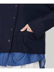 【LOISIR】ウール圧縮スムースジャケット 詳細画像 ネイビー 25