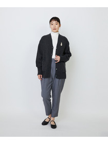 【LOISIR】【アーティストコラボ】LOISIR×TORANEKOBONBON お座りネコブローチ 詳細画像 ブラック 1