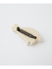 【LOISIR】【アーティストコラボ】LOISIR×TORANEKOBONBON お座りネコブローチ 詳細画像 ブラック 3