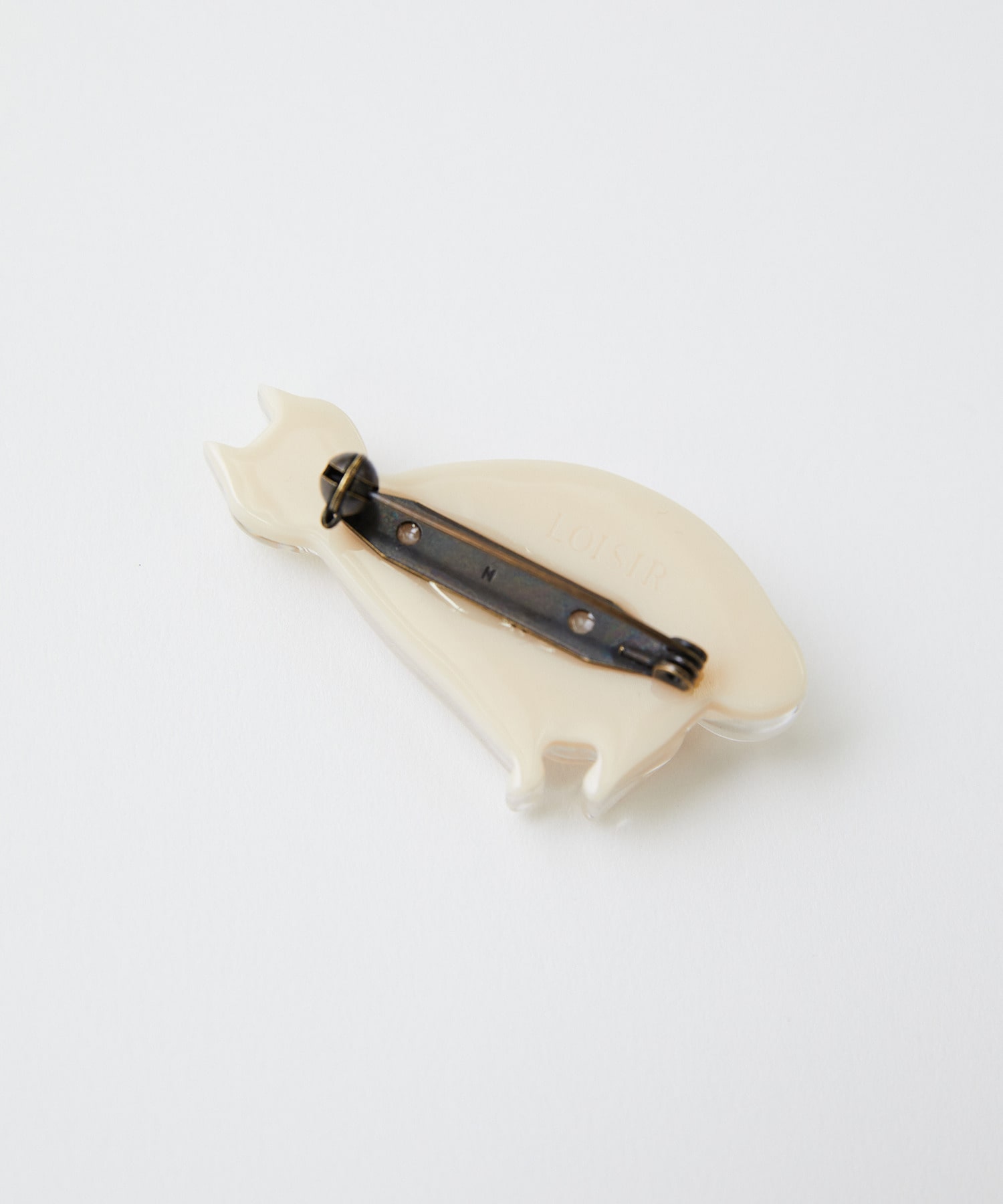 【LOISIR】【アーティストコラボ】LOISIR×TORANEKOBONBON お座りネコブローチ 詳細画像 ブラック 3