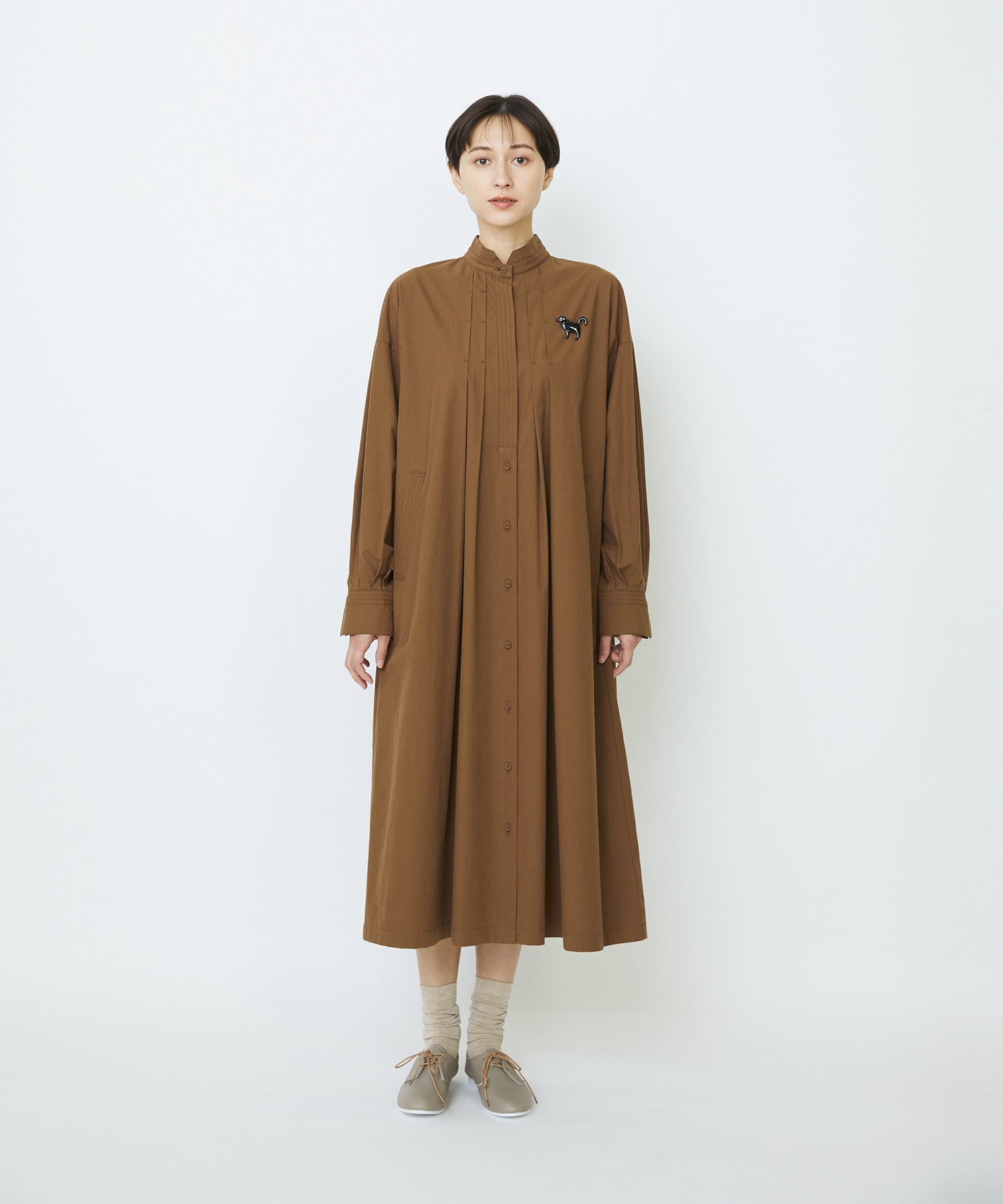 【LOISIR】【EC限定・アーティストコラボ】LOISIR×TORANEKOBONBON BLACK NEKOブローチ 詳細画像 ブラック 1