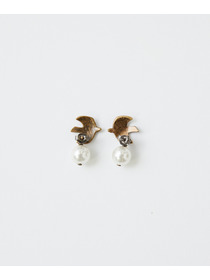 【LOISIR】【クリスマスマルシェ対象】ミニバードピアス 詳細画像 オフホワイト 3
