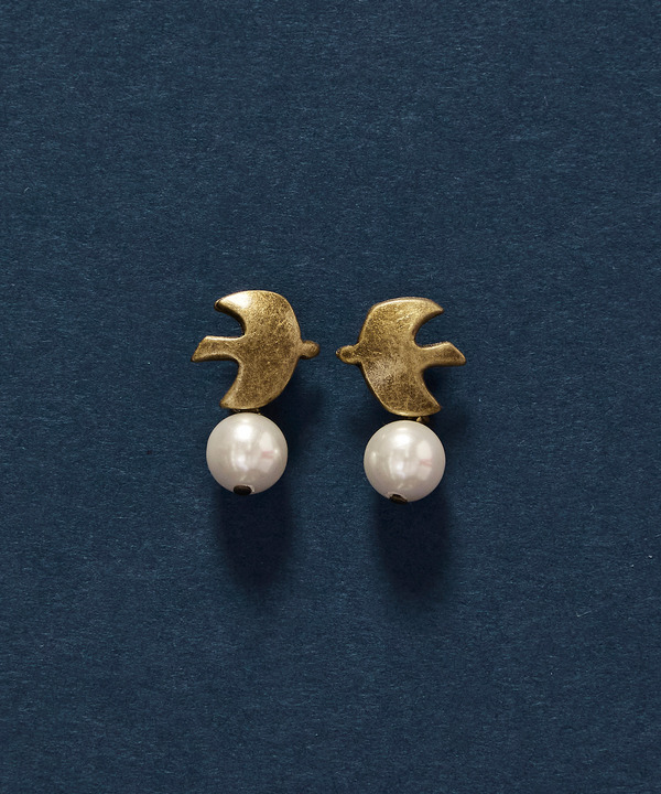 【クリスマスマルシェ対象】ミニバードピアス【クリスマスマルシェ対象】ミニバードピアス