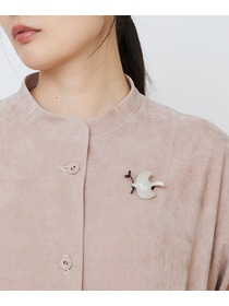 【LOISIR】バードブローチ 詳細画像 グリーン 2