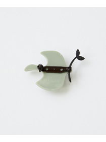 【LOISIR】バードブローチ 詳細画像 グリーン 6
