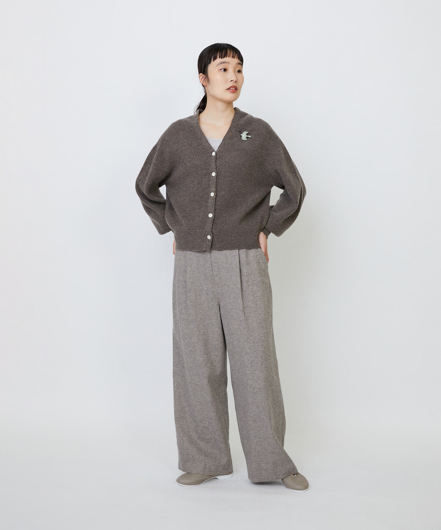 【LOISIR】バードブローチ 詳細画像 グリーン 4