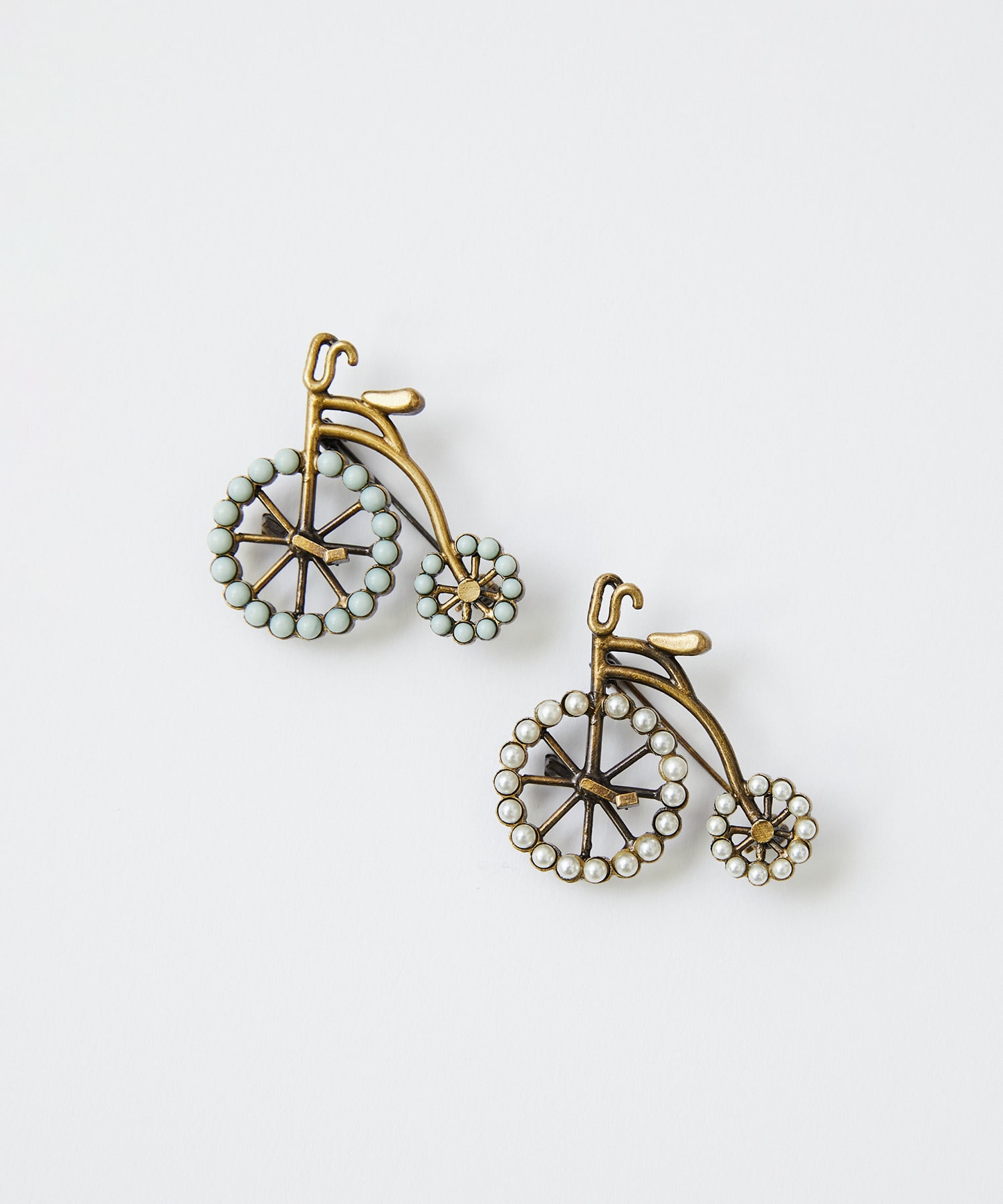 【LOISIR】自転車モチーフブローチ 詳細画像 ミント 7