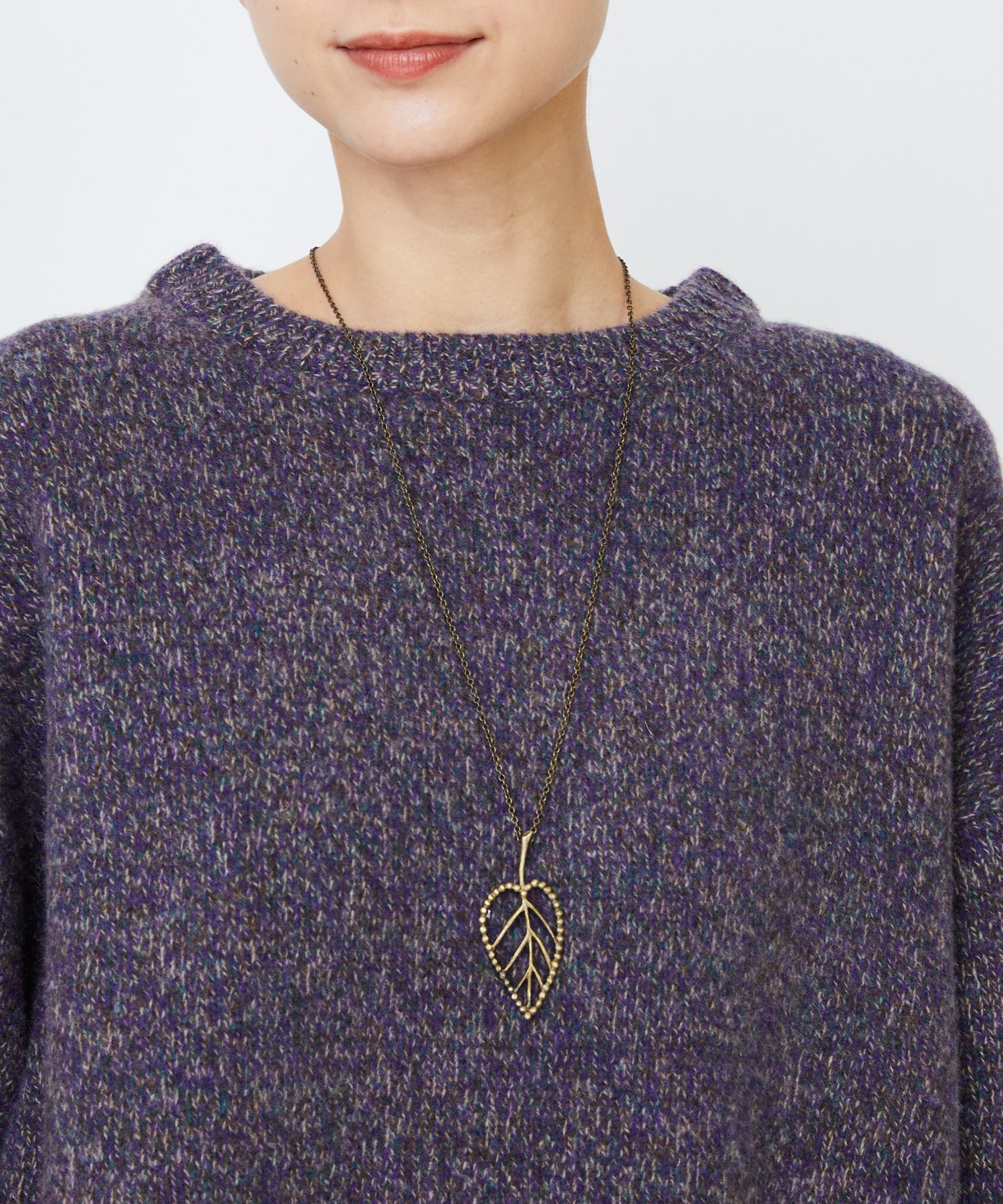 【LOISIR】リーフトップネックレス 詳細画像 ゴールド 2